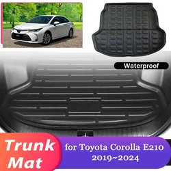 Car Trunk Mat for Toyota Corolla E210 Sedan Hybrid 2019~2024 2020 Luggage Waterproof Rug Cargo Pad Liner Cover Carpet Accessorie