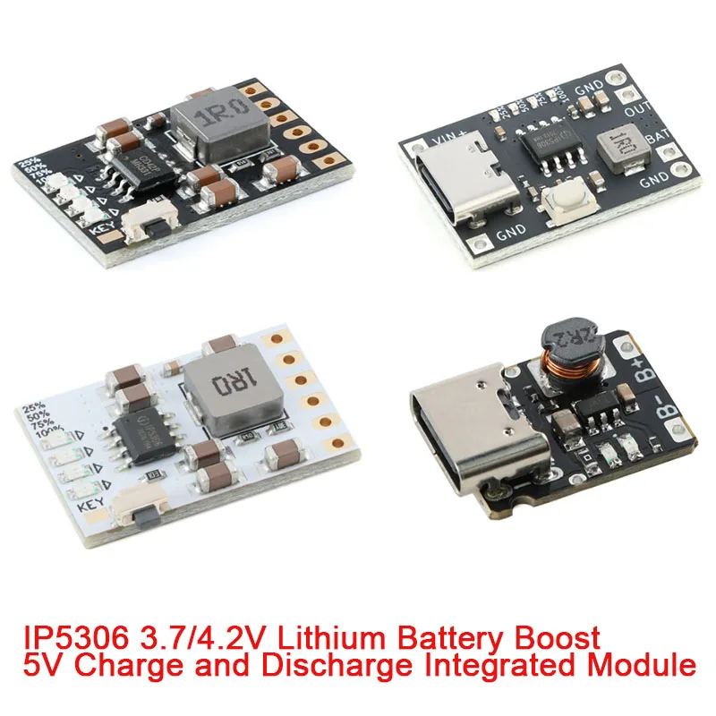 Image of 10 Stück/1 Stück MH-CD42 DC 5V 2A Mobile Power DIY Modul 4.2V 3.7V Lithium-Batterie Lade-/Entladeschutz/Anzeigetafel