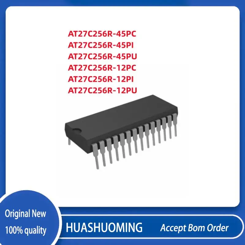 NEW 2Pcs/Lot   AT27C256R AT27C256R-45PC AT27C256R-45PI AT27C256R-45PU  AT27C256R-12PC  AT27C256R-12PI  AT27C256R-12PU   DIP-28