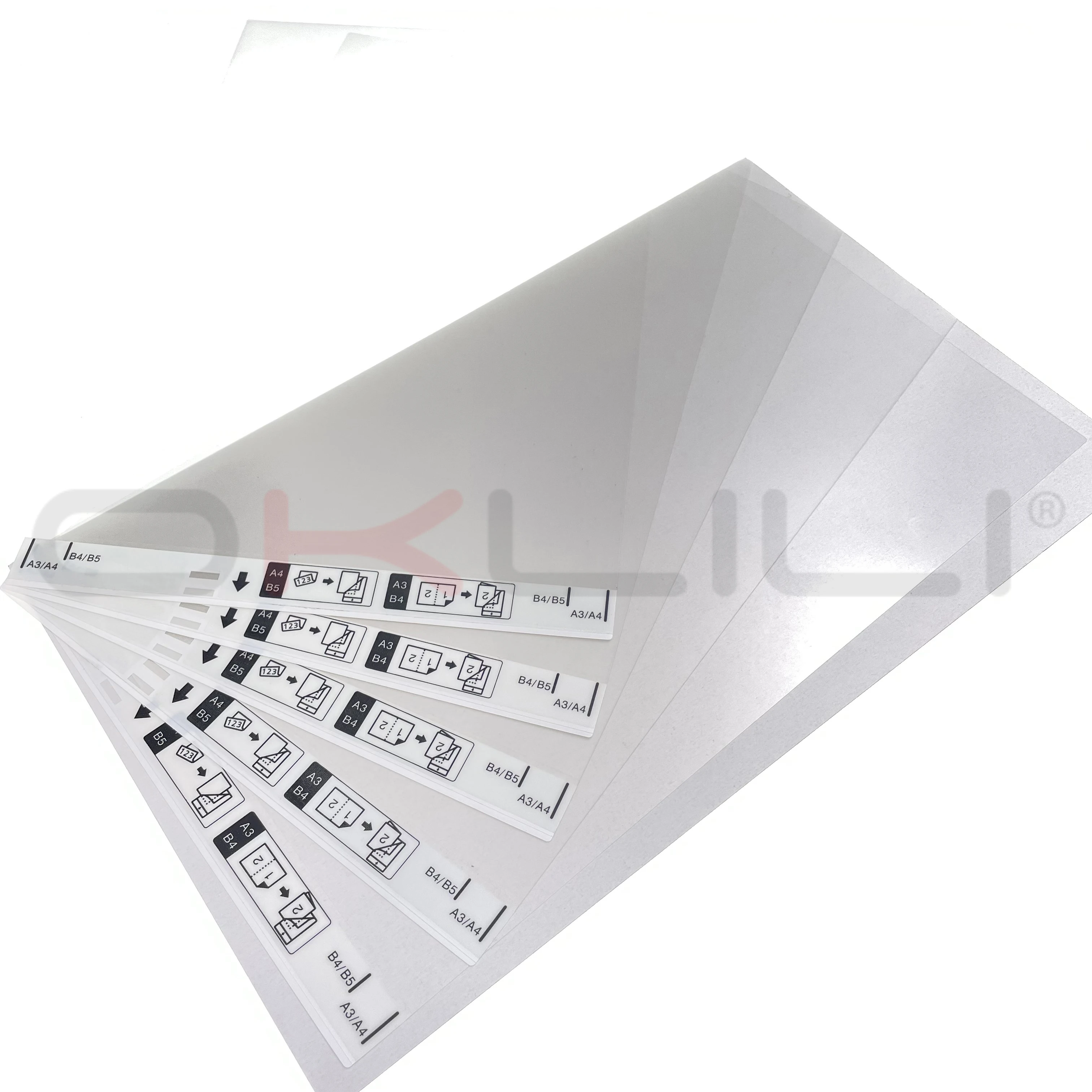 

5pc X B12B819051 B12B813431 Carrier Sheet for Epson A4 Scanner Scan A3 B4 Odd-Sized Flimsy Wrinkled Folded Torn Paper Receipt