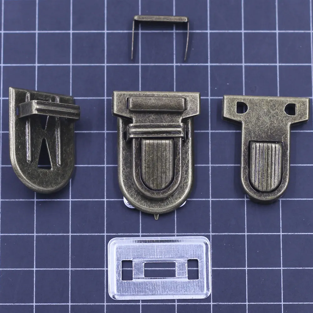 Press Locks Kiss Clasps Hardware Alloy T Classic Bronze Tone For Shoulder Purse Leather Luggage Bags DIY Accessories 34x25mm image 4