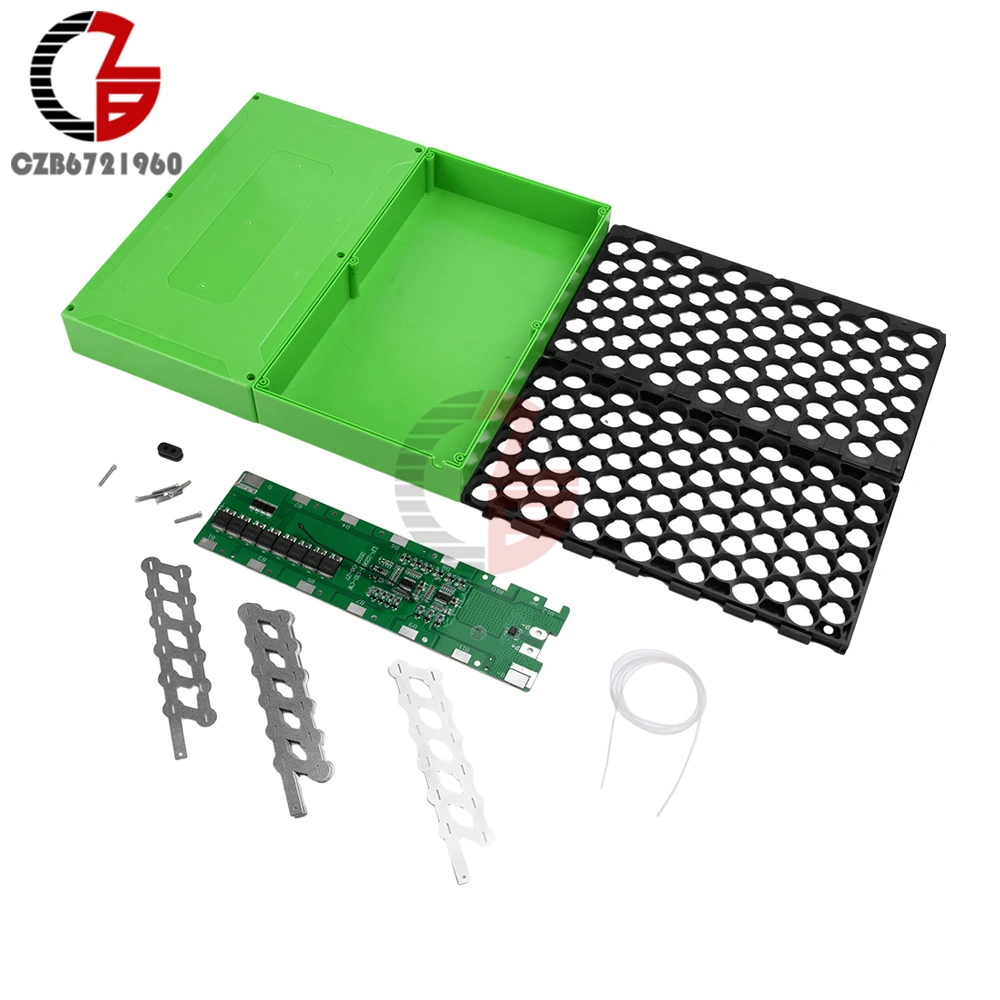 18650 Battery Case Set 6*14 with Nickel Plate Holder 48V 12AH Lithium Battery Storage Box 13S 30A Balanced Protection Board