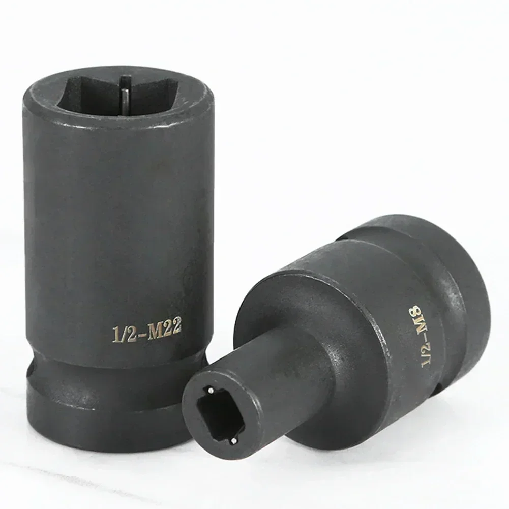 Imagem -04 - Cabeça Dupla Suqare Torneira Morrer Adaptador de Soquete Ferramenta de Rosqueamento de Parafuso Driver para Chave de Catraca Pneumática Broca M6-m24 Série