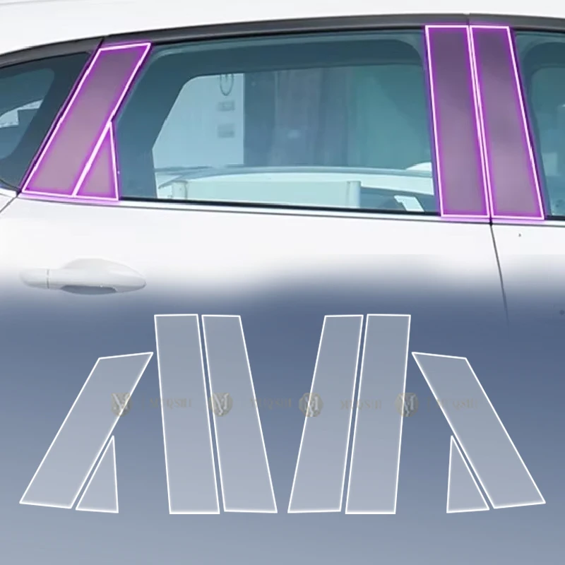 

For Mazda CX-5 2017-2023 Car Exterior Body film B C Window pillar Scratch prevention Repair membrane TPU PPF Film Accessories