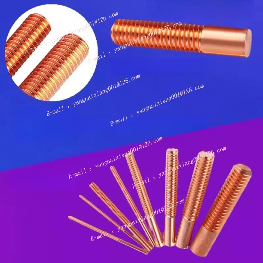 1 قطعة PT1/4NPT NPT1/8 النحاس الأحمر النقي التنصت أقطاب ل شرارة EDM SWG/AWG الموضوع القطب التفريغ الأحمر النحاس المسمار الأسنان