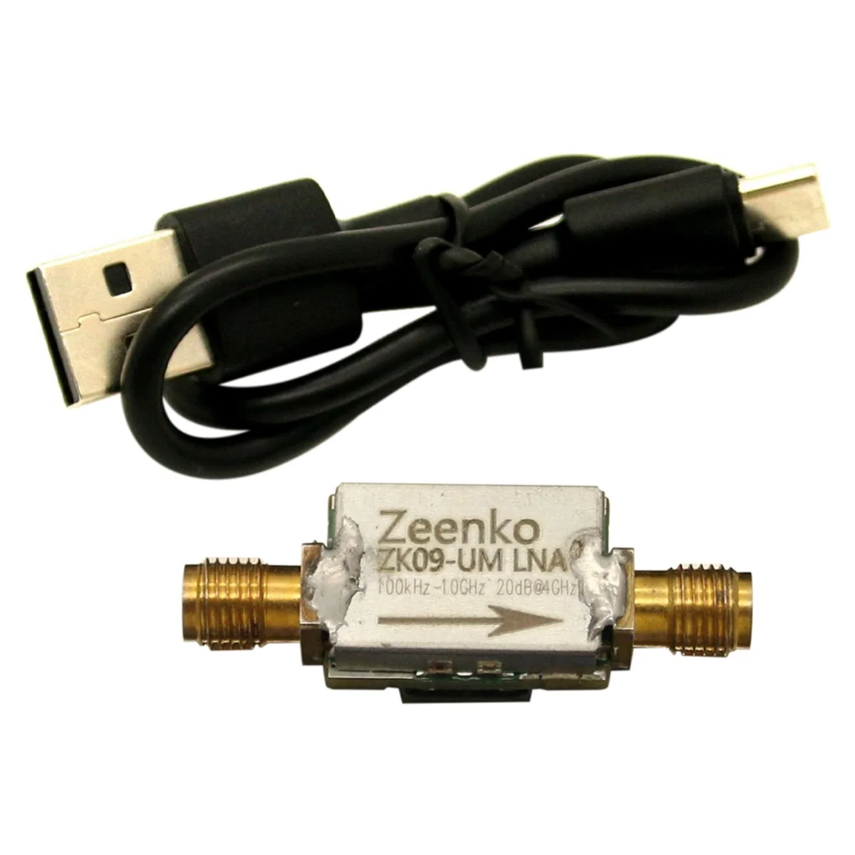 ABAN  UM Series Low Noise Amplifier USB Type-C Interface 20dB High Gain LNA Power Preamplifier Module ZK09-UM