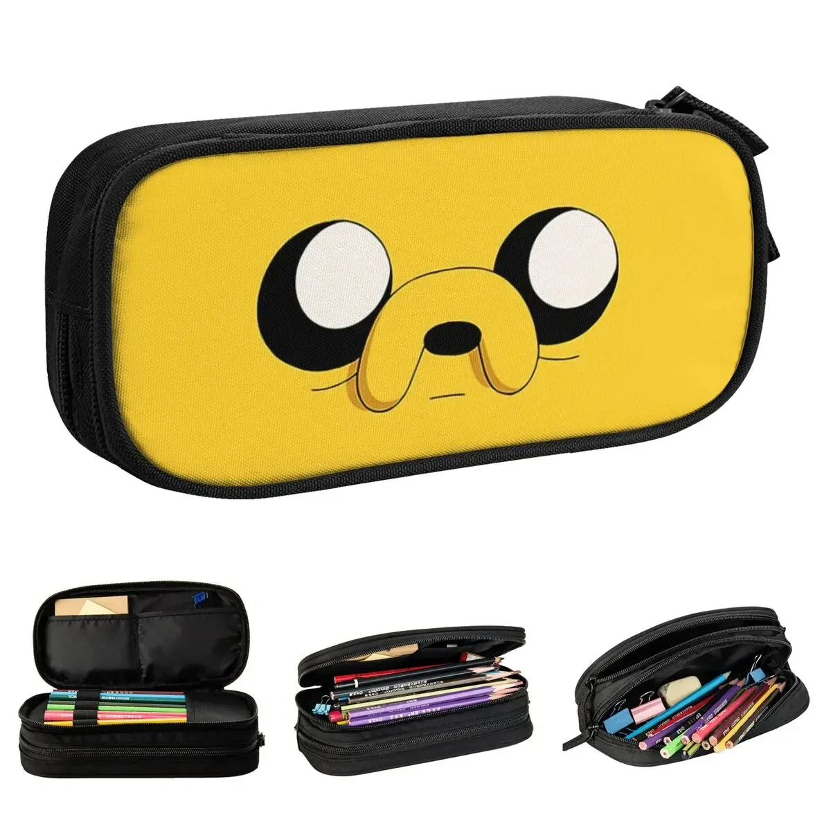 Lovely jack The Dog -Adventure Time Pencil Case Pencil Box Pen Box Student Large Storage Bags School Cosmetic Stationery