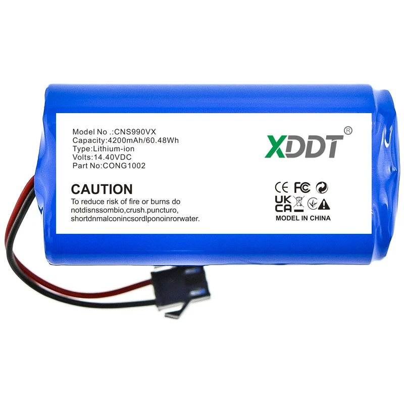 14.4V 4200mAh Replacement Battery For Proscenic 850T/P Robot Vacuum Cleaner Accessories Parts