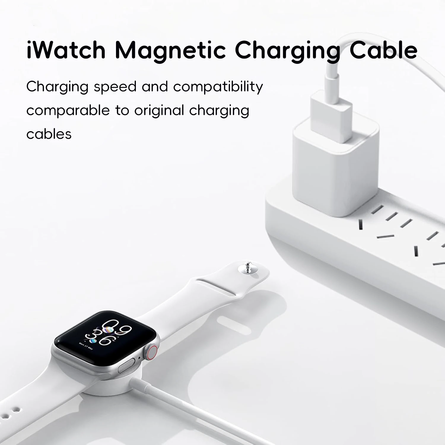 

Premium Circular Wireless Charger for apple Watch & AirPods Universal Magnetic Charging Dock Compatible with iWatch Series 1~10