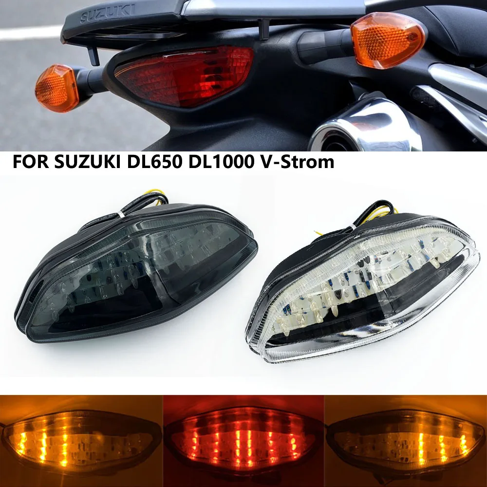 

For Suzuki DL 650 DL 1000 V-Strom 2003-2008 2004 2005 Rear Tail Light Brake Turn Signals Integrated LED Light Motorcycle light