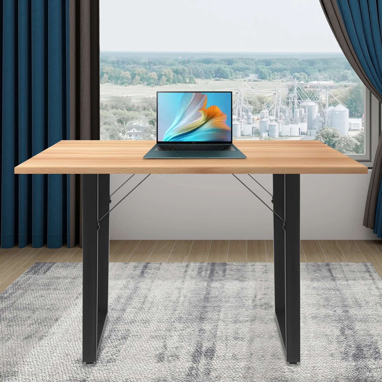 

Black Steel 71.1x45x5.1cm Hollow Carved Table Legs 2 Only Loaded with 220-pound Table Legs Modern Minimalist Furniture Bracket