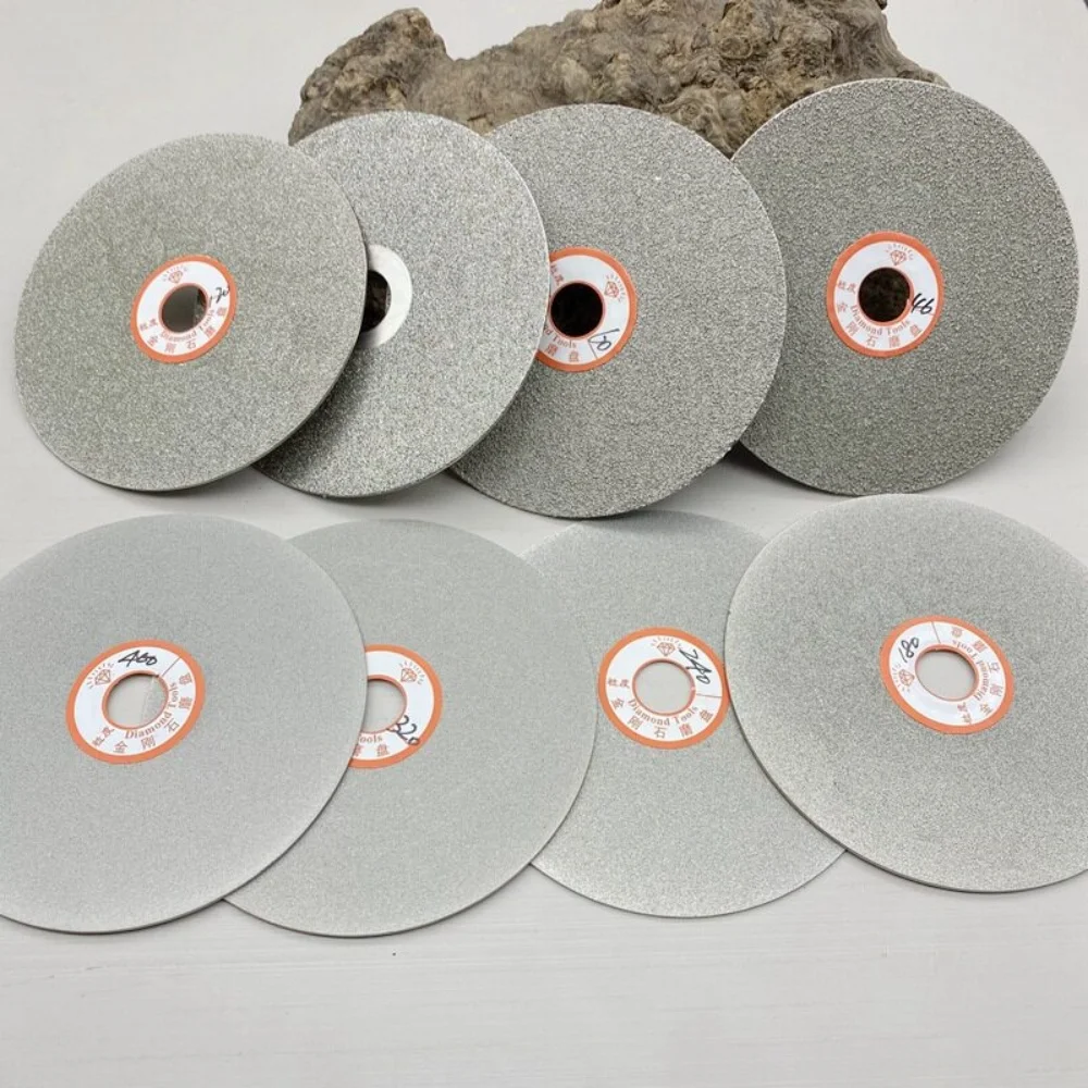 

1Pc 150mm 6inch Flat Lap Wheel Diamond Coated Polishing Disc 80-3000 Grit Two Single Sided Hole 12.7/16/20mm