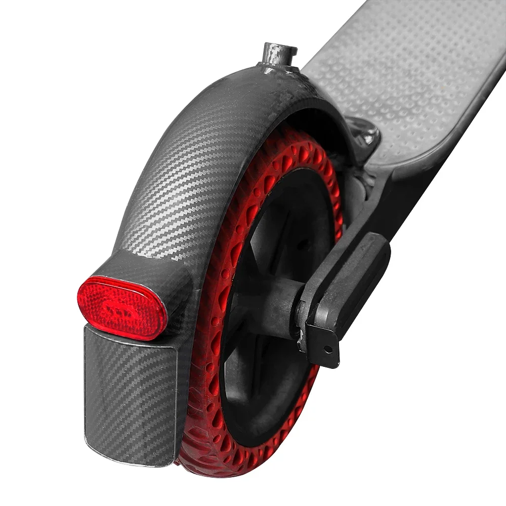 カーボンファイバーリアマッドガードキット Xiaomi Mi3 Pro Pro 2 巻き込み保護電動スクーターフェンダーテールライト部品