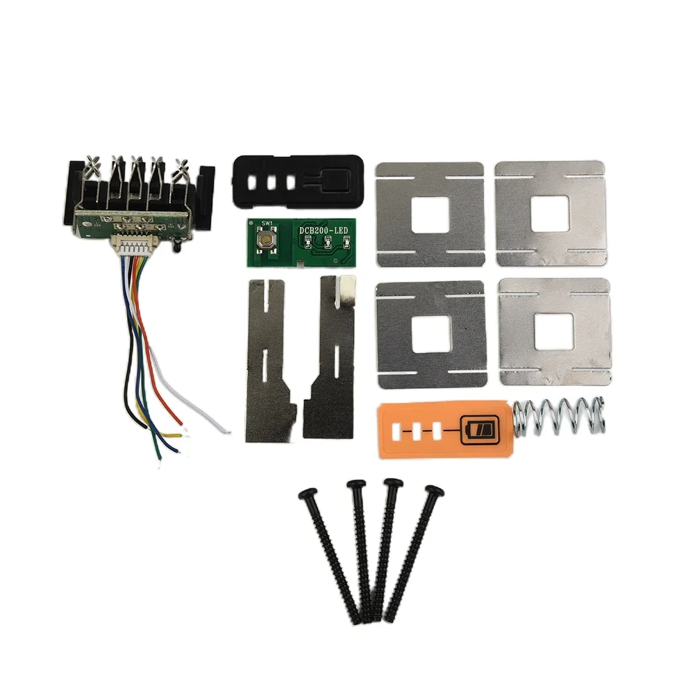 Circuit imprimé de protection de carte PCB de boîtier en plastique de batterie DCB200, équipement d'atelier, outil à air électrique, pièces d'accessoires, 18V, 20V