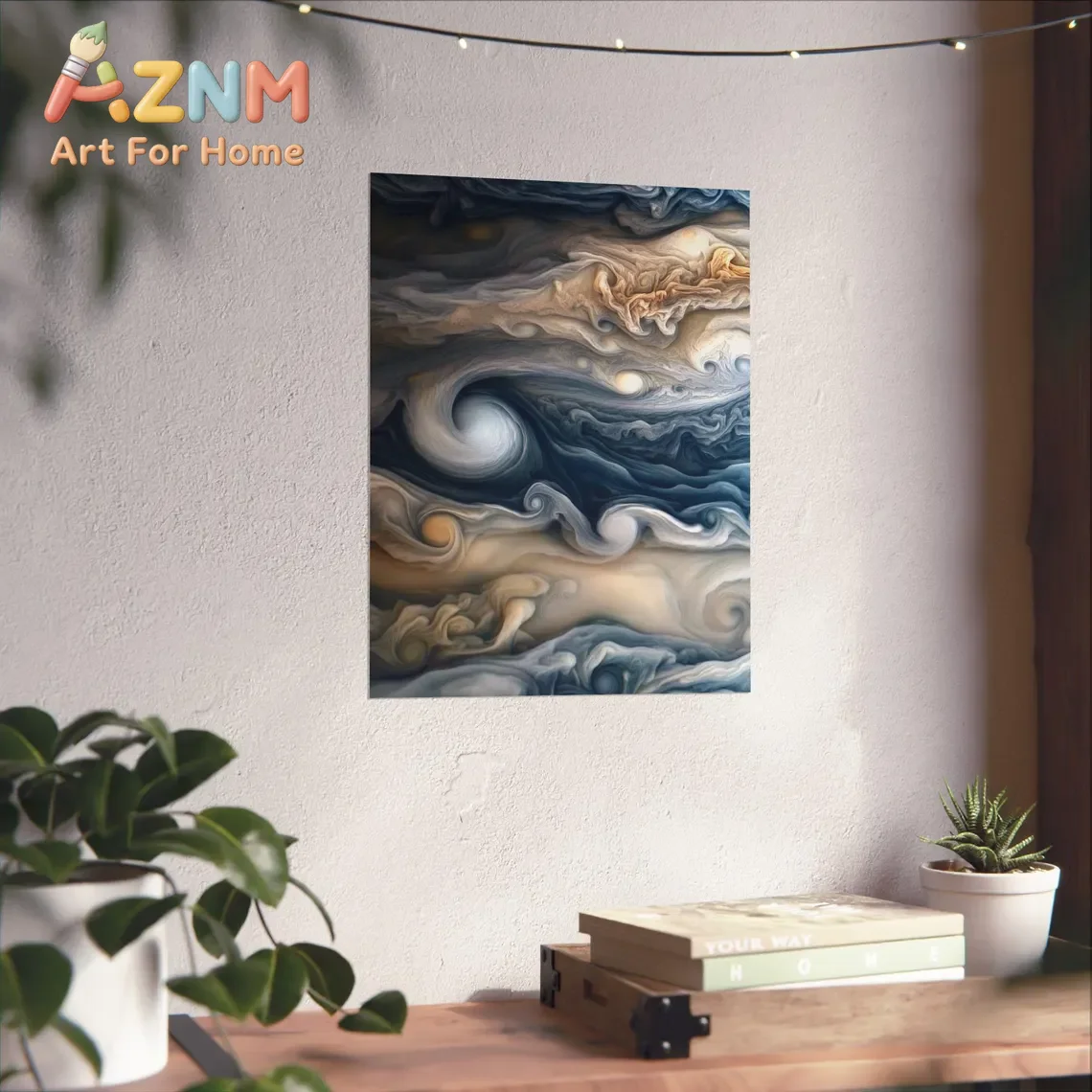 The Closest Photo Ever Taken Of Jupiter  Art Poster Print Space Wall Decor