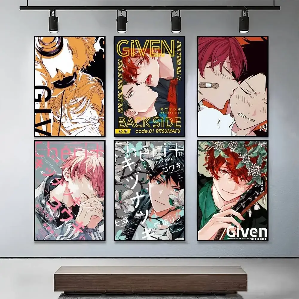 Given Anime BL Mafuyu P Poster Prints Painting Living Room Office Decoration Bedroom Home Wall Sticker Best Seller