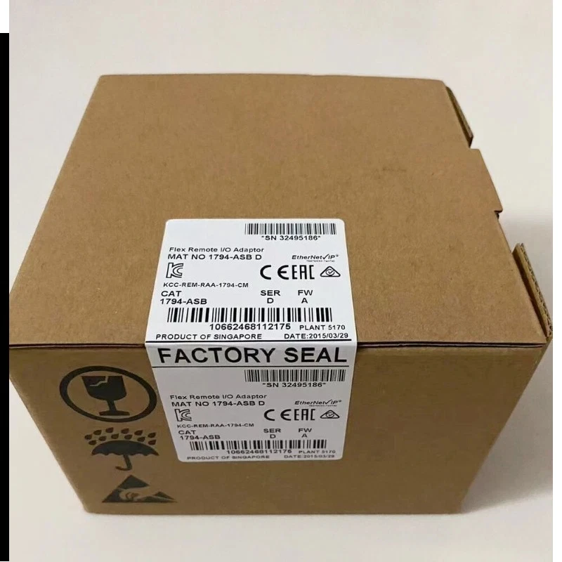 

Brand new orignial 1794-ASB FLEX Remote I/O Adapter 24VDC PS 8 I/O Module Capacity Fast delivery