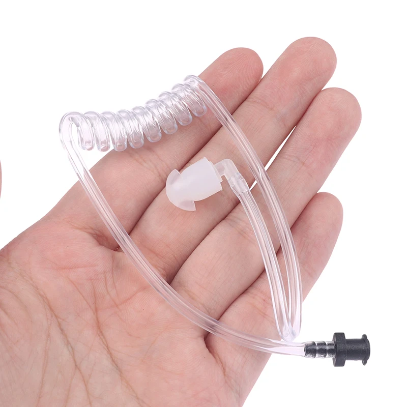 Transparent Coil Acoustic Air Tube Earplug Replacement For Radio Earpiece Headset For Motorola For Baofeng Radio