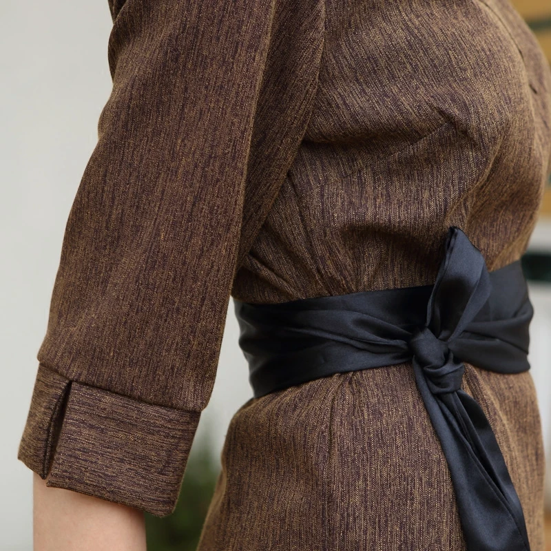 Uniforme de salon de beauté pour femme, ensemble de vêtements de travail pour technicien, marron café, vêtements de spa, automne, hiver, nouveau, 2023