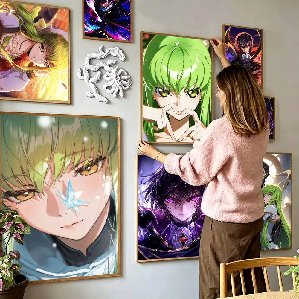 C-Code Geass-ss Poster High Quality Dorm Living Room Aesthetic Wall Decoration Painting Stickers Gift