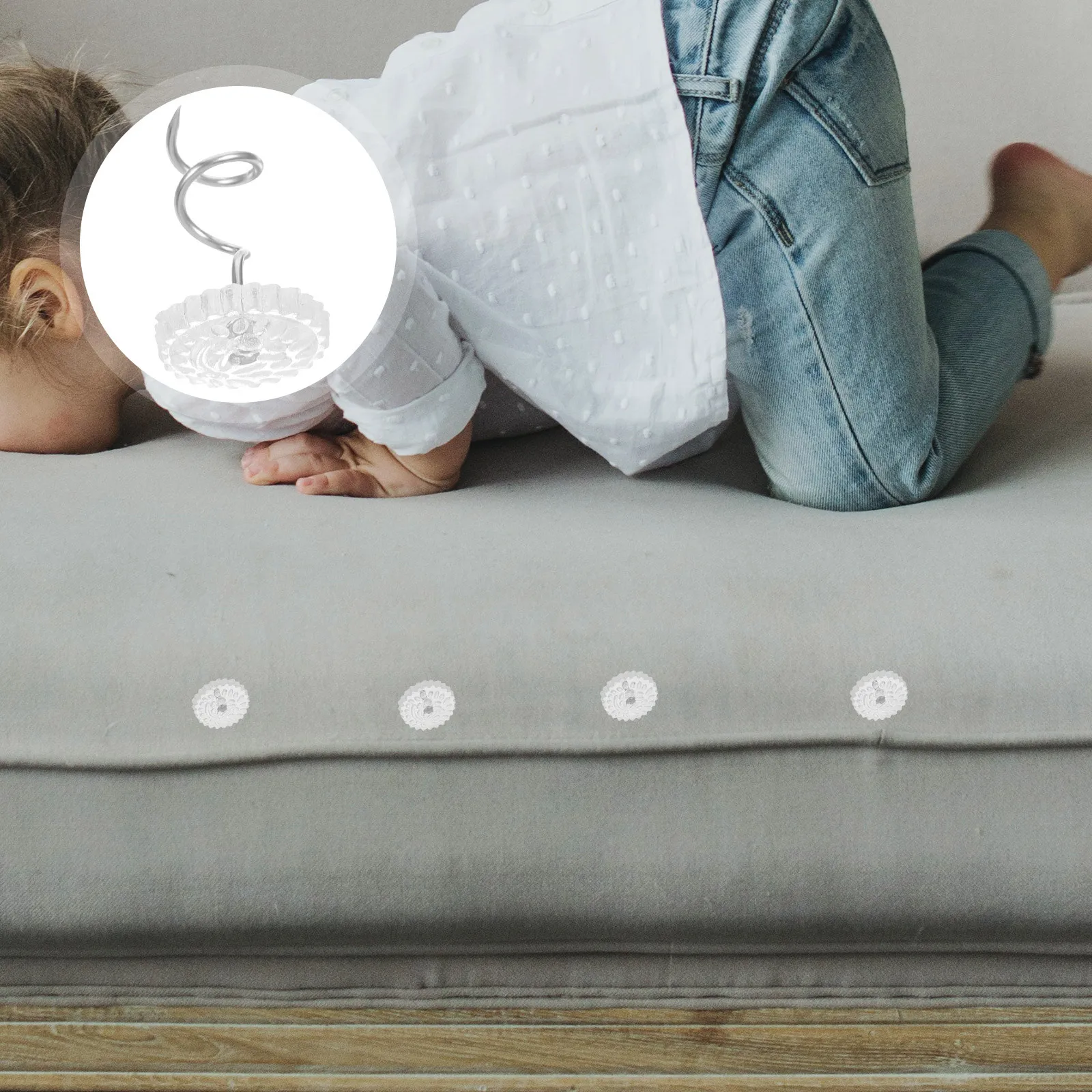 

100Pcs Anti Slip Tacks Small for Sofa Furniture Decor Rust Resistant Decorative Nails Easy Remove Reusable DIY