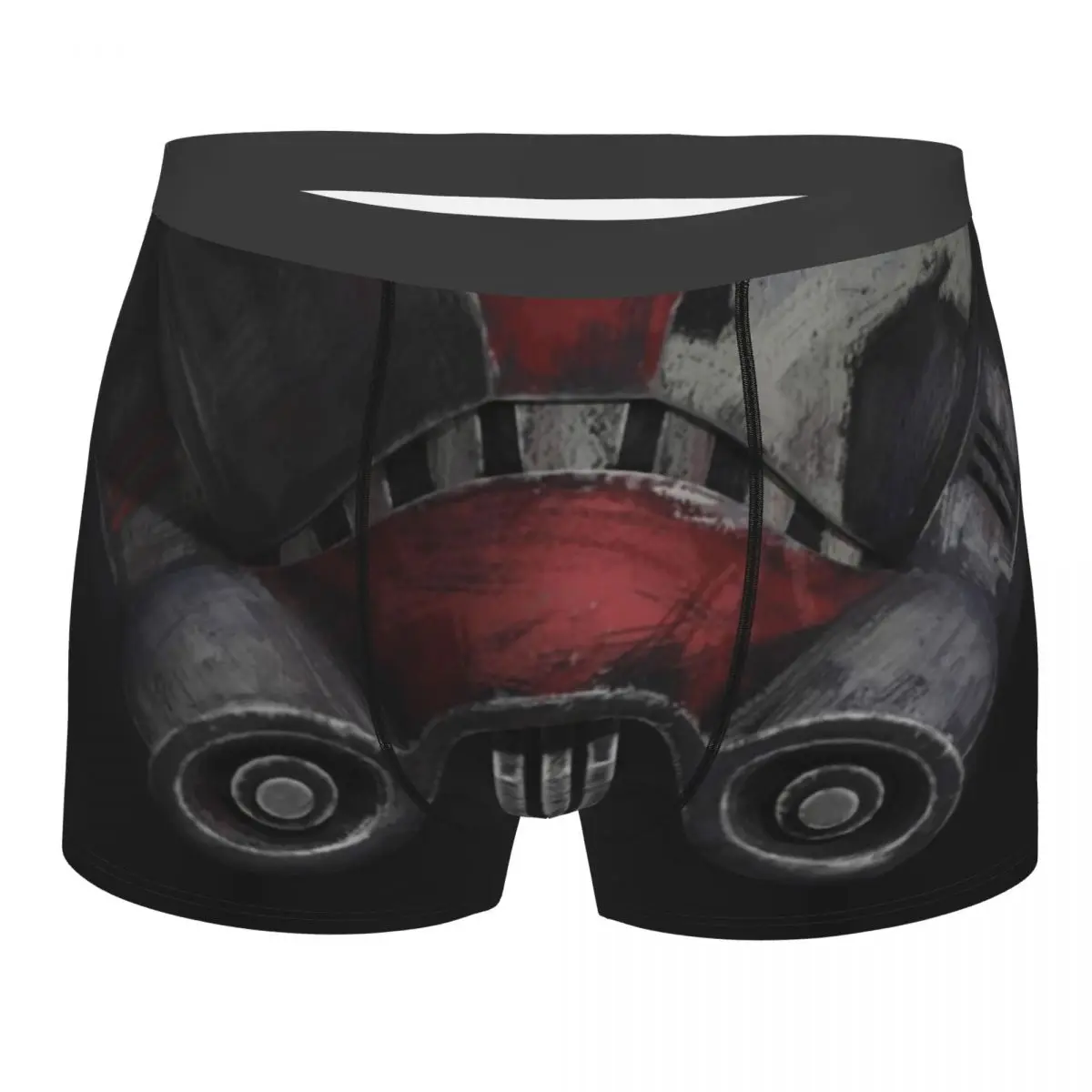 Sci Fi Tribal Wars Helmet Cosplay Underwear Male Print Custom Ahsoka Tano Boxer Shorts Panties Briefs Breathable Underpants