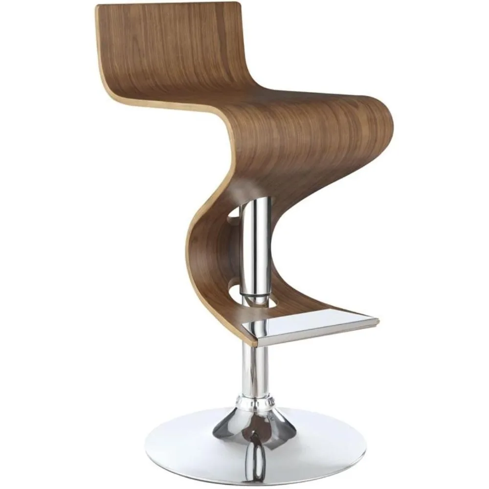 Coaster Furniture Adjustable Bar Stool Walnut