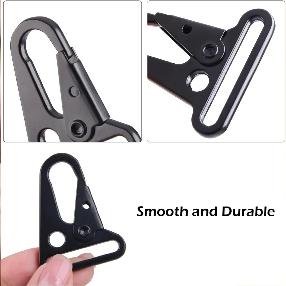 4pcs Enlarged Mouth Clips Clasp Hooks for Paracord Sling Outdoors Bag Backpack