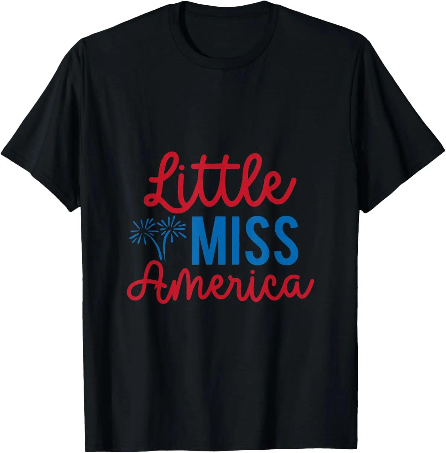 

Little Miss America Patriotic Independence Day T-Shirt