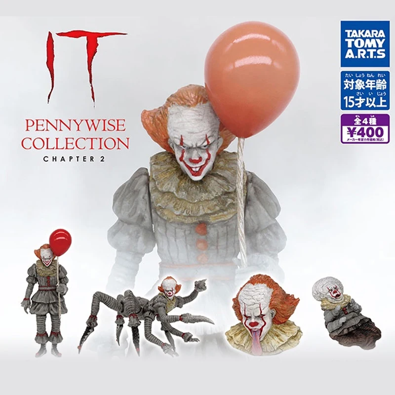 TAKARA TOMY Horror Movies Stephen King's IT Pennywise Collection Action Figure Toys Funny Pennywise Decoration Gifts for Kids