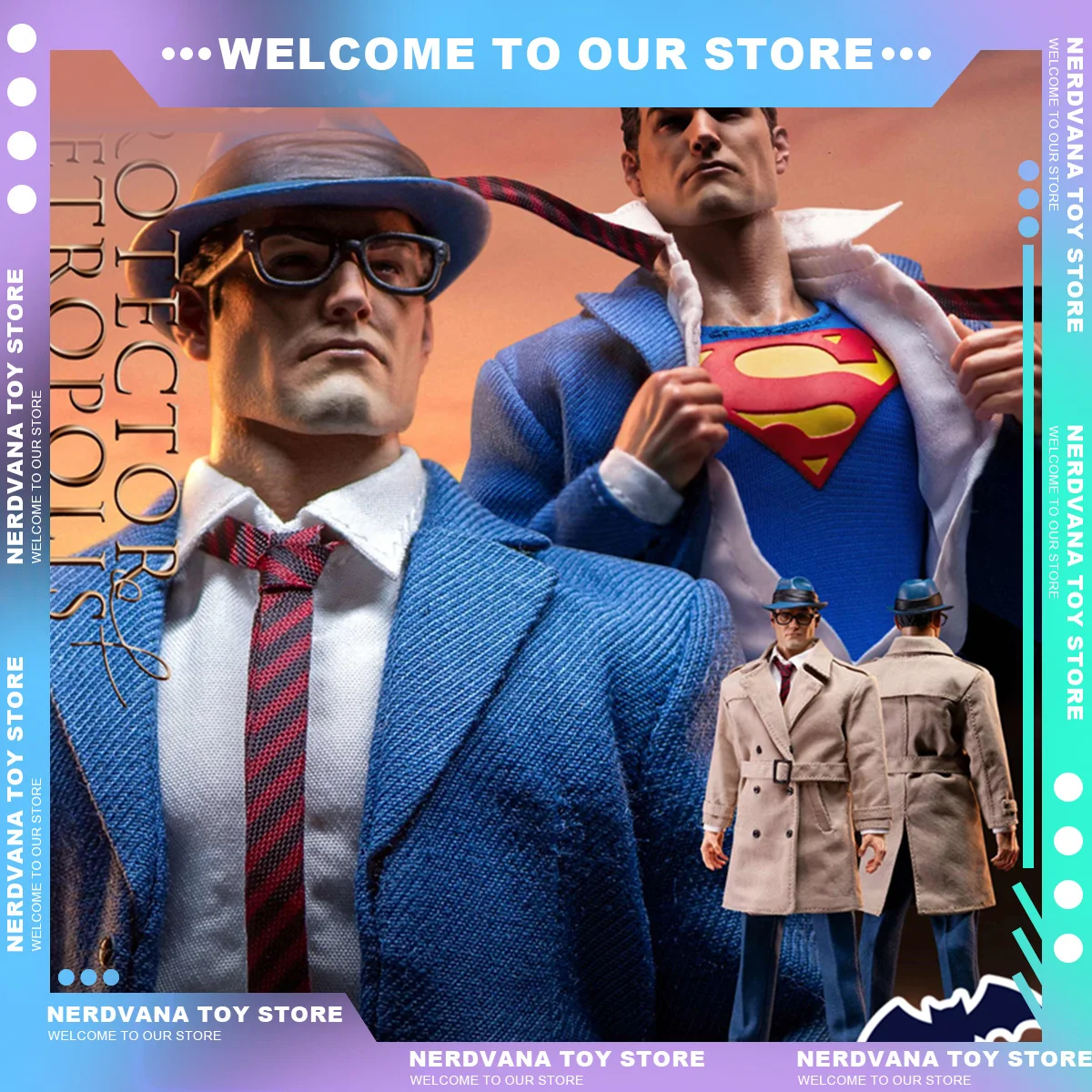 In Stock Muff Toys 1/12 Action Figure Superman Clark Kent Protector Metropolis Messenger of Justice Call 6in Figurka Toys