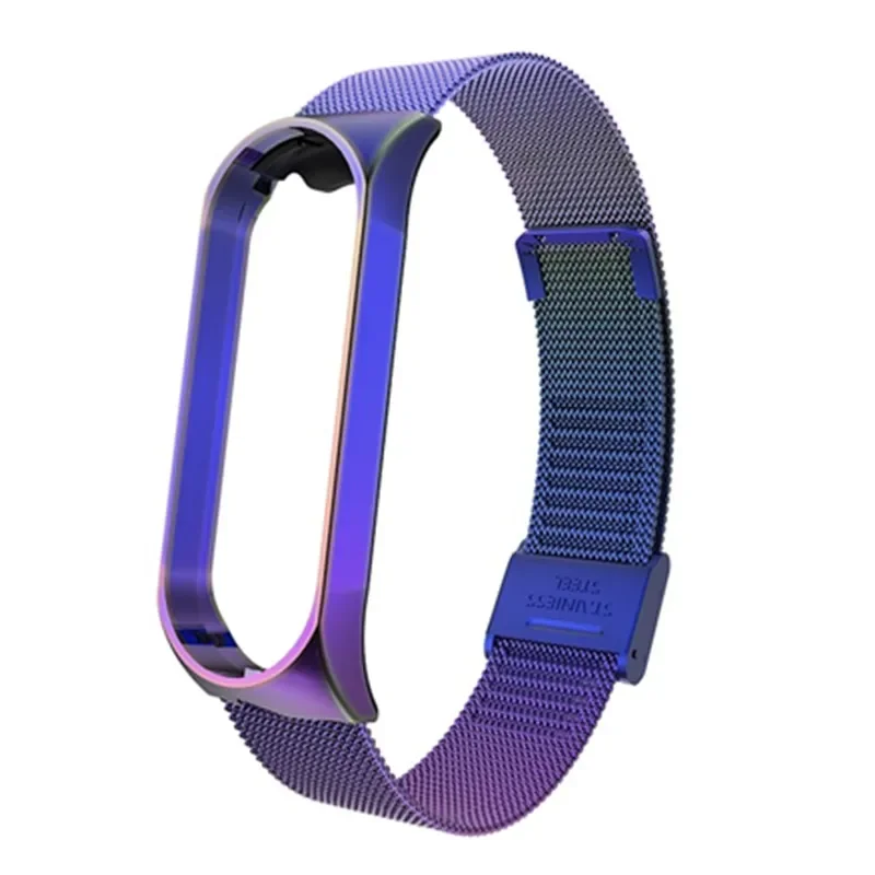 Strap For Xiaomi Mi Band 6 5 4 3 Stainless Steel Mesh Belt Watches Band Smart Watch Bracelets Women Men\'s WristWatch Watchband