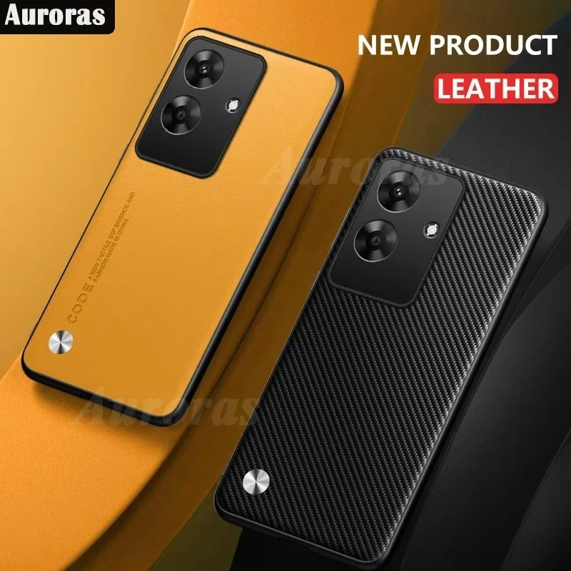 

Luxury Leather Case For Realme Note 60 c61 c63 Back Cover Matte TPU Silicone Shockproof Realme C61 60 note c63 Phone Case Coque
