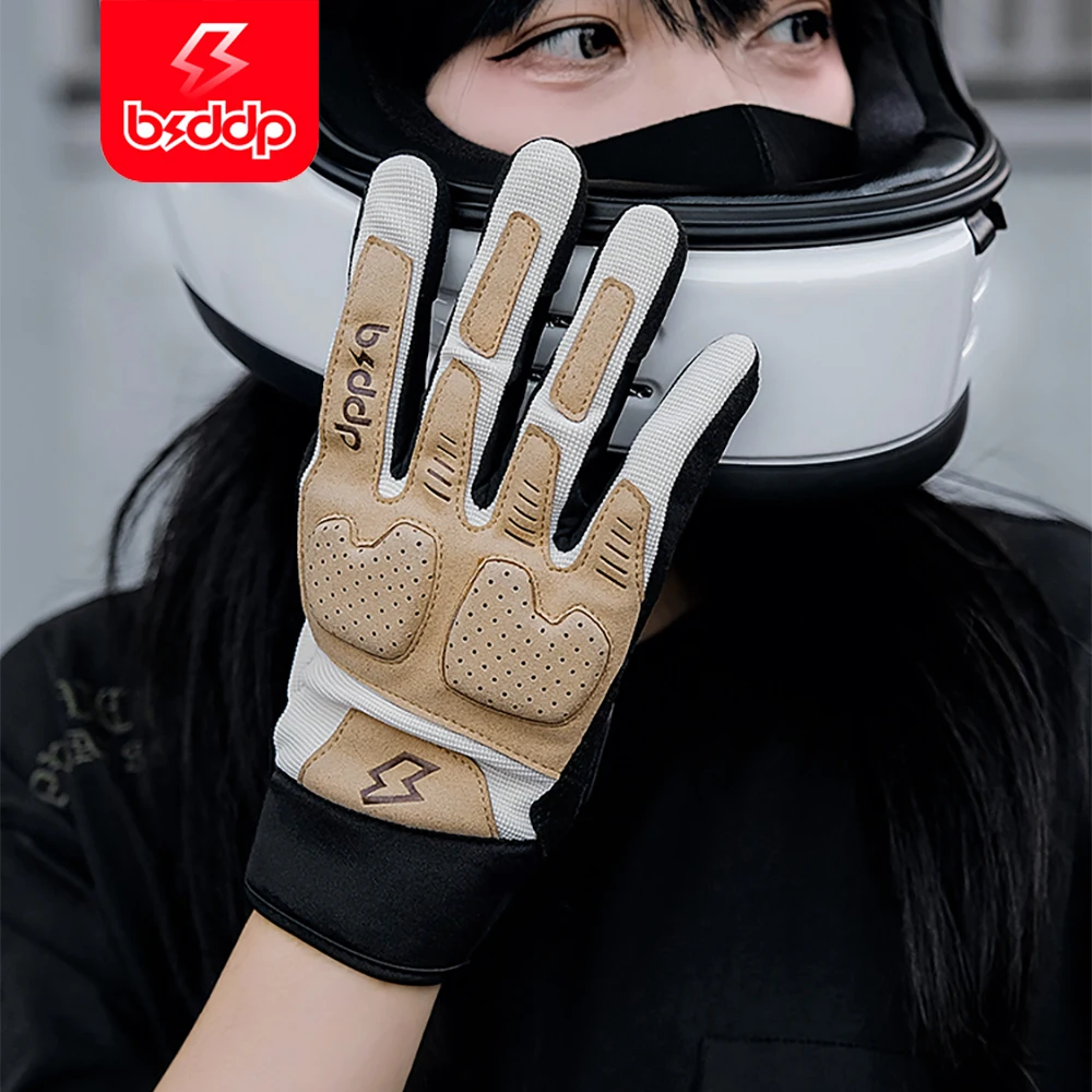 BSDDP Motorcycle Gloves Men Women Motorbike Riding Luva Touchscreen EVA Anti-fall Moto Breathable Cycling Gloves Outdoor Sports