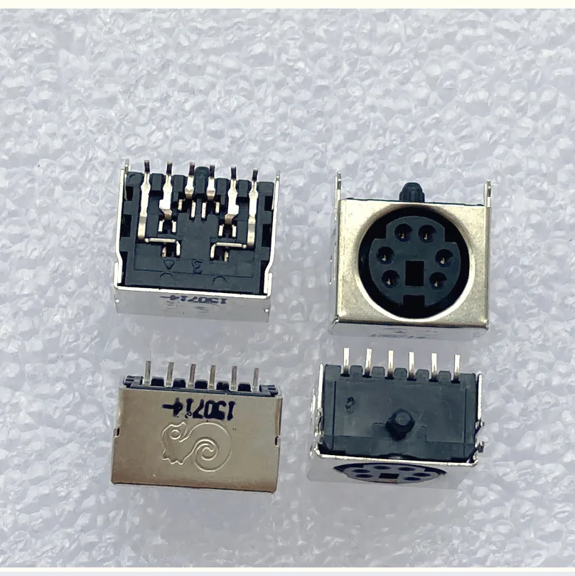 

Для тайваньского разъема S, 6P, горизонтальная наклейка, мини-DIN, вилка для клавиатуры и мыши, разъем PS2, шестиядерное женское сиденье