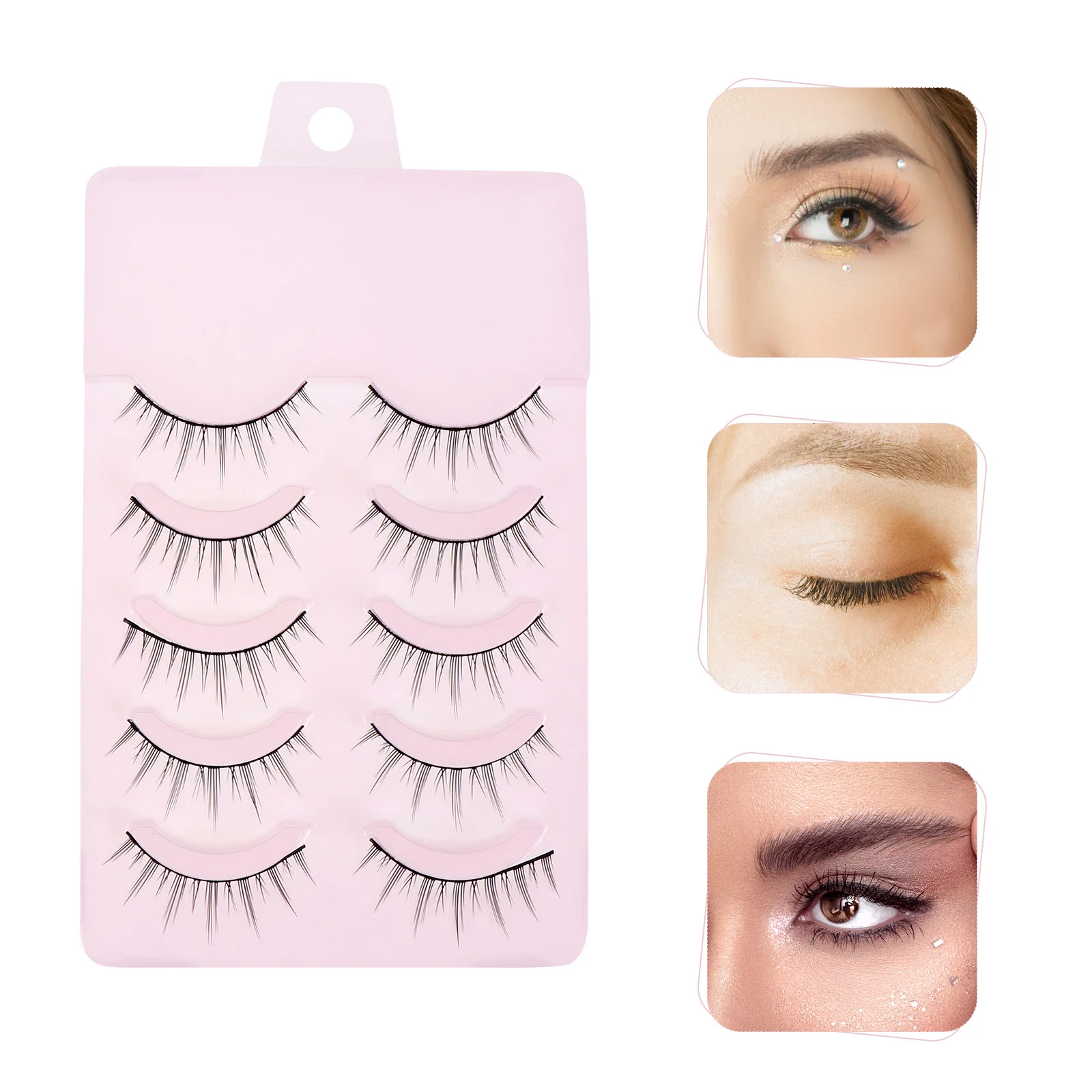 5Pairs False Eyelashes Natural Look Beauty Eye Lashes for Women Makeup Cosmetics Accessory Girl Eyelash Beauty Daily Use