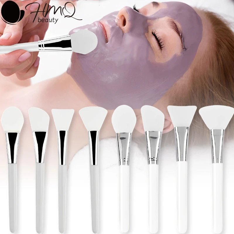 4/1 Uds cepillo de máscara de silicona aplicador de máscara de barro Facial cepillo aplicador de humectante herramienta para máscaras de arcilla Facial herramienta de cuidado de la piel DIY