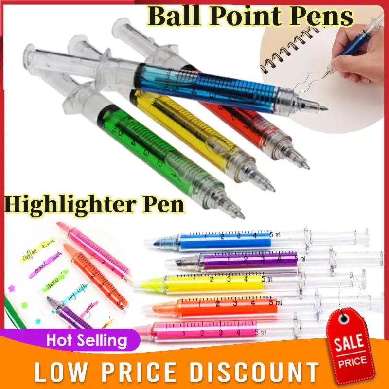 Syringe Pens Novelty Multi Colors Medical Ballpoint Pens Gifts for Nursing Student wholesalers Injector Shape Office Stationery