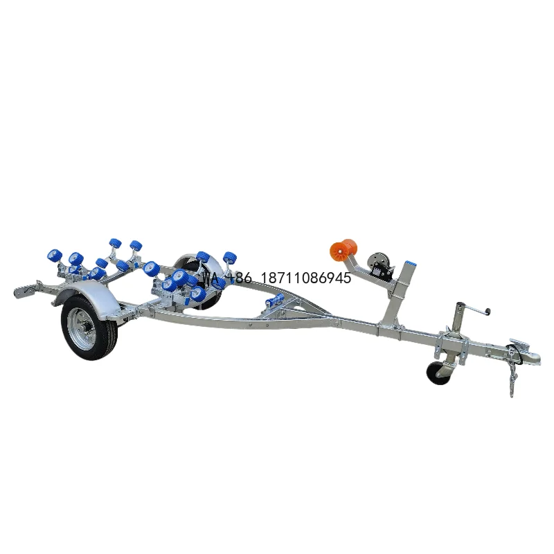 

Saltwater-Safe Hot-Dip Galvanized Steel Boat Trailer for Boats Up to 4.5 Meters