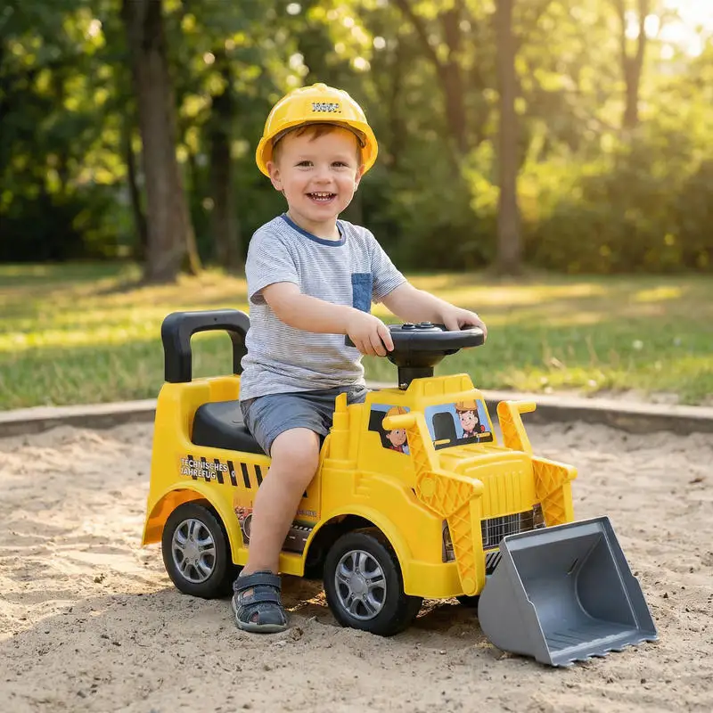 

Kids Digger Ride on Truck with Shovel and Under-Seat Compartment