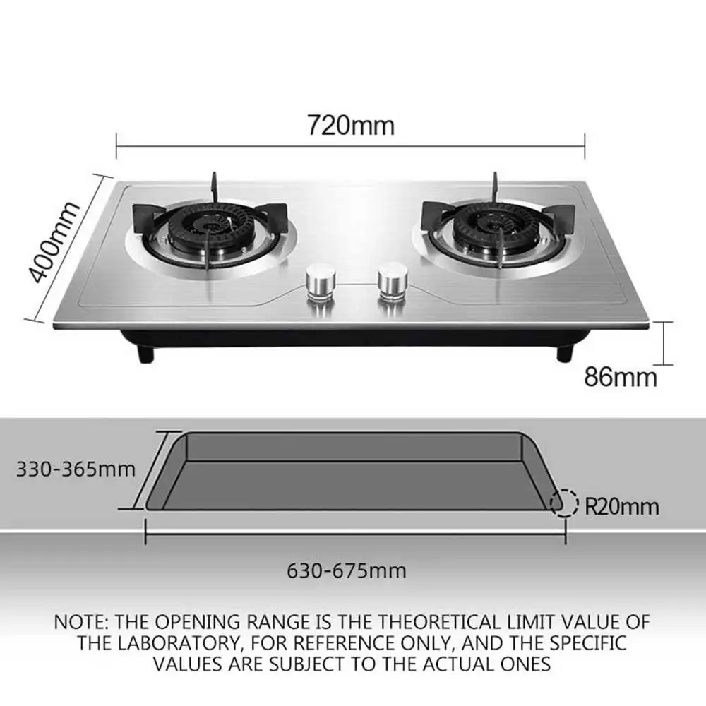 Stainless Steel Cooktop Gas Stoves For The Kitchen Flameout Protection Cocina Gas Hob Kompor