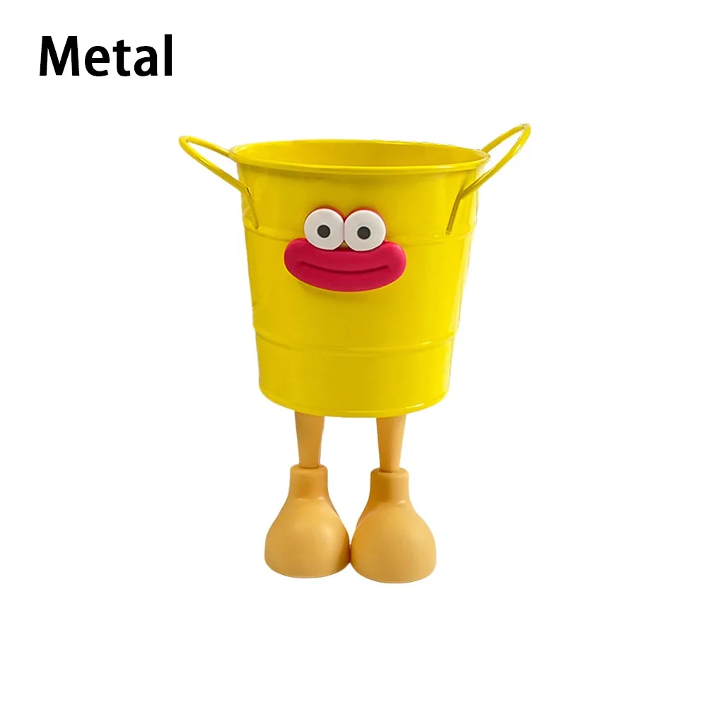 

Cute Big Mouth Pencil Holder Cartoon Large Capacity Pencil Case DIY Round Desktop Storage Buckets Students Stationery