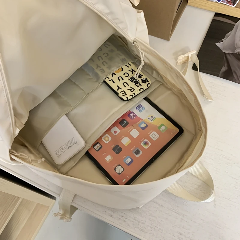 New Girl Nylon Transparent Travel Book Backpack Women Leisure School Bag Fashion Lady Laptop College Backpack Female Student Bag