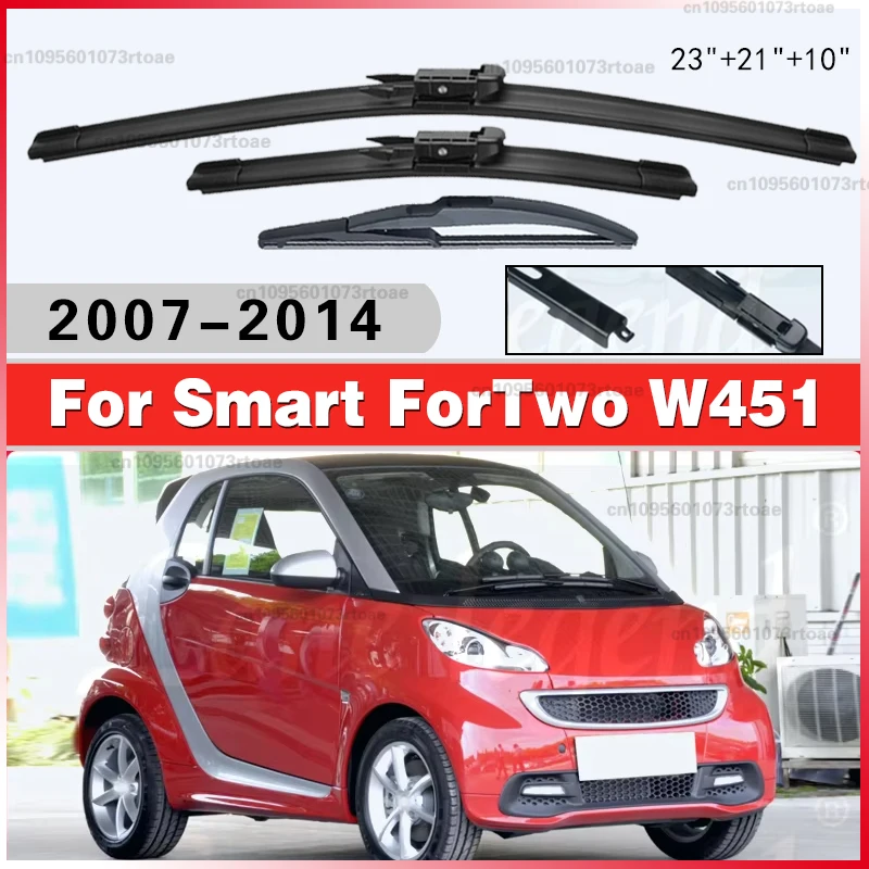 23"21"10" Wischerblätter-Set vorne und hinten für Smart ForTwo W451 Coupe 2007 - 2014 2013 Windschutzscheibenbürste