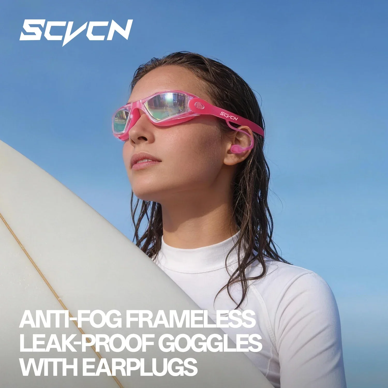 SCVCN Diving Glasses Surfing Sea Anti-fog Beginner Swimming Goggles Adult Pool Men Women Youth Swimming Accessories Summer Float