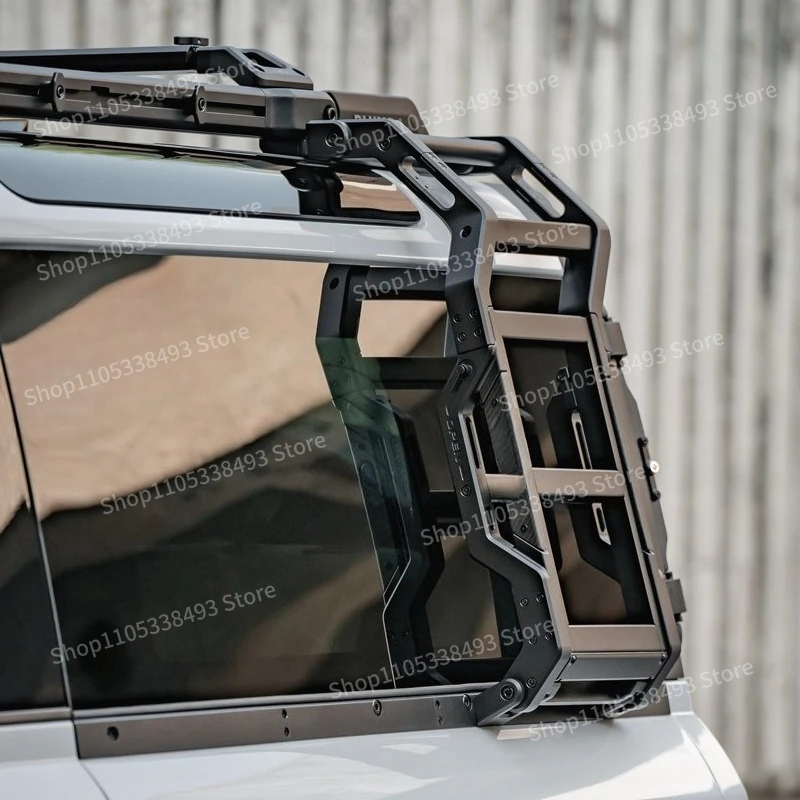 For 90 Car Side Climbing Ladder Folding Ladder Up and Down Climbing Roof Rack Modification