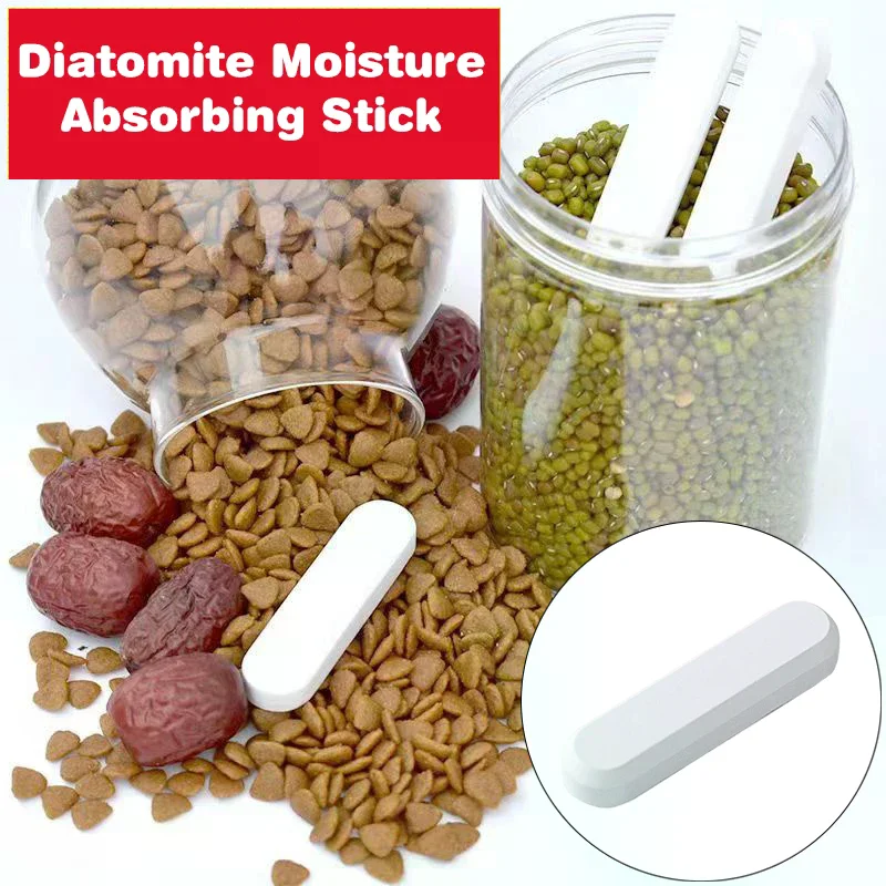 4/8/12pcs Diatomite Desiccant Strips Reusable For Kitchen Pantry Wardrobe Snacks Miscellaneous Grain Fast Acting Desiccant Strip