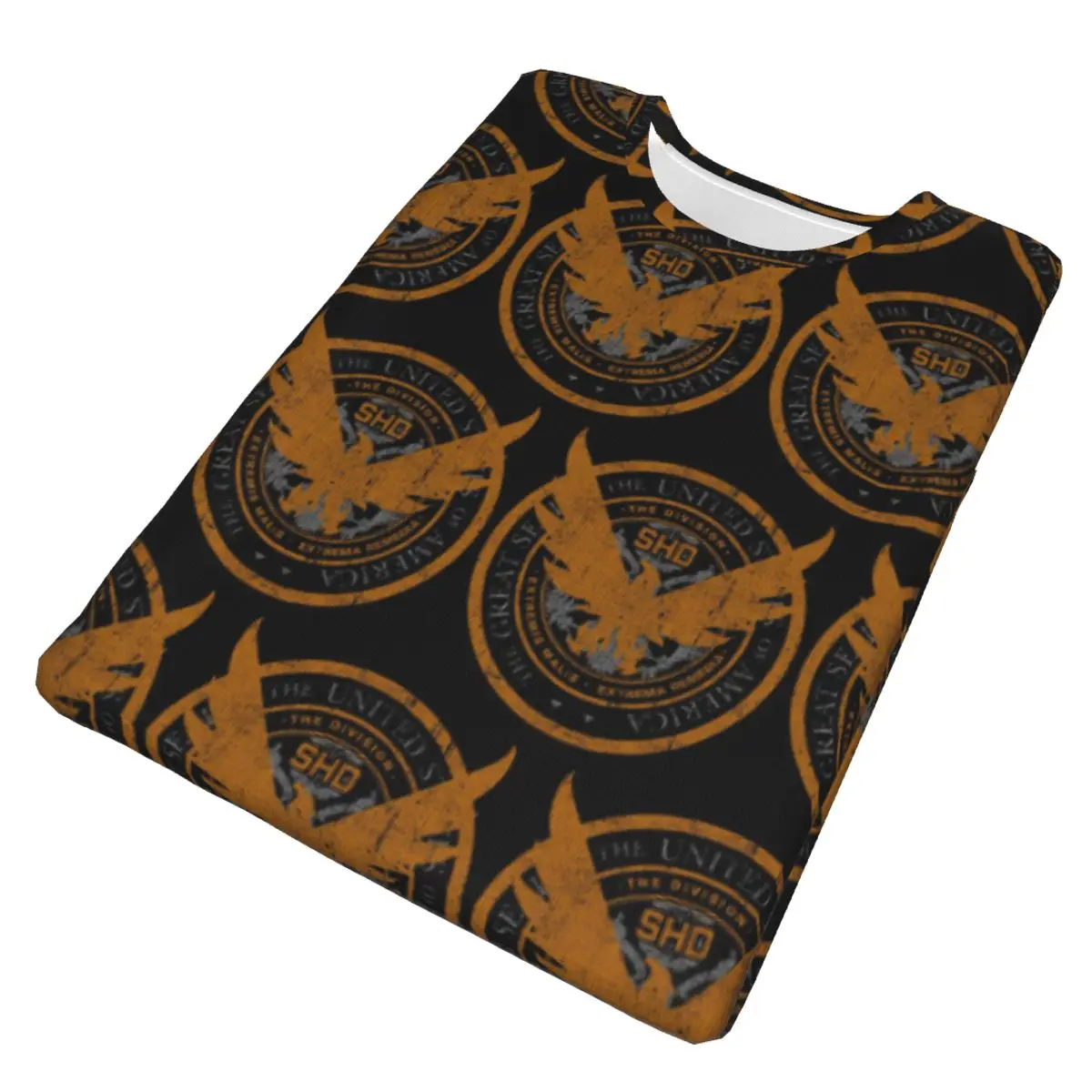 Game Tom Clancys The Division SHD Seal 100% Cotton T-Shirt Men'sFashion T Shirts Men Crew Neck Short Sleeve view 4