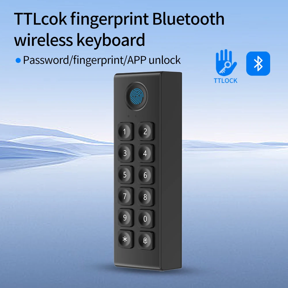 TTLOCK App Wire Free Digital Keyboard  Can Be Used In Conjunction With Intelligent Concealed Wireless Fingerprint 13.56mhz Lock