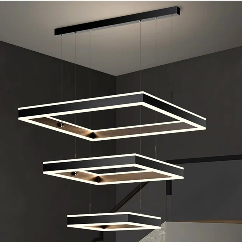 Imagem -03 - Nordic Pendant Lights For Home Decoration Stair Chandelier Sala de Estar e Jantar Luz de Teto Iluminação Interna